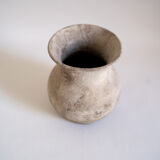 Vallauris, vintage grey terracotta vase