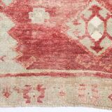 3x9 Red & Cream Vintage Persian Runner Rug, 80x280Cm