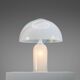 Doria table lamp in bubble glass with rainbow coloured details