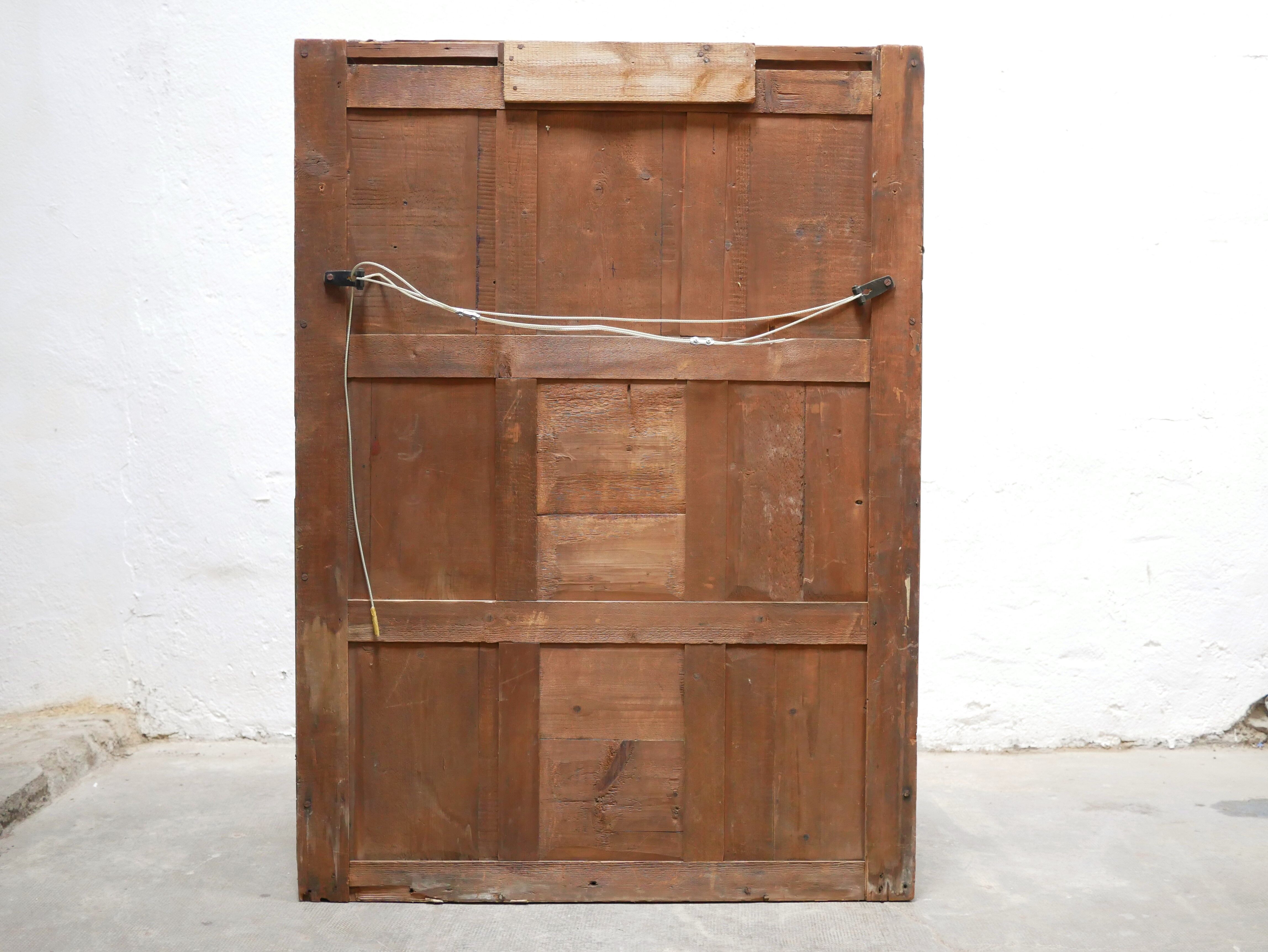 Old rectangular mirror Louis Philippe 150cm x 107cm