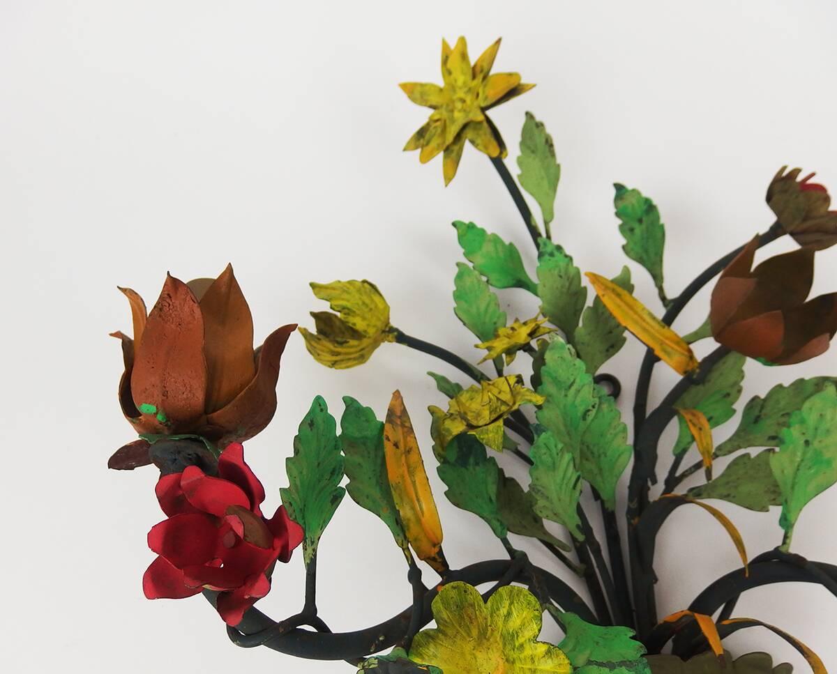Paire d'appliques "Bouquet de fleurs"