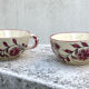 Deux tasses motif fleurs