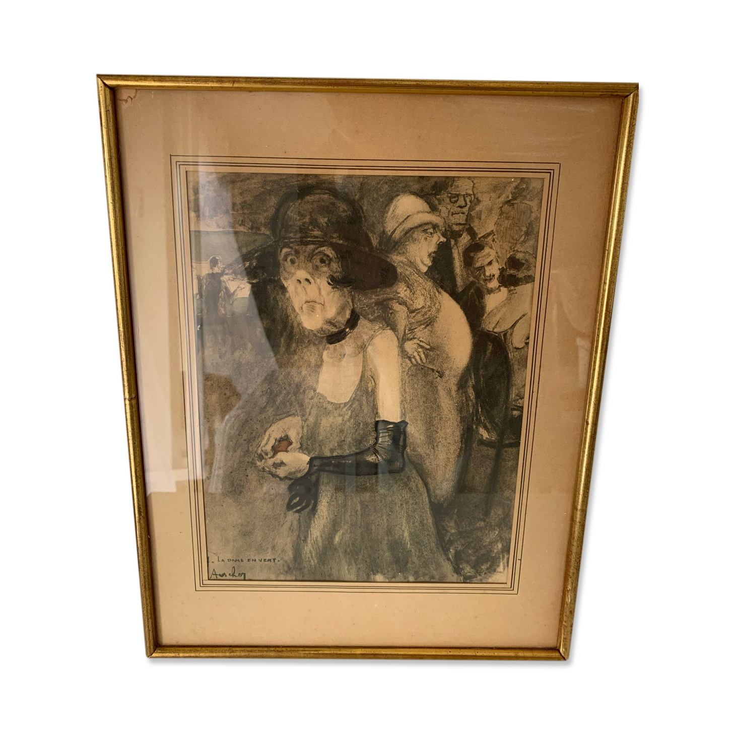 Drawing The Lady in Green