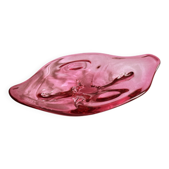 Large platter, designed by J. Hospodka, Chribska Sklarna, Czechoslovakia, 1