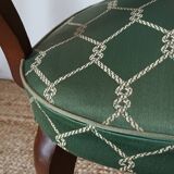 Art deco mahogany bridge armchair