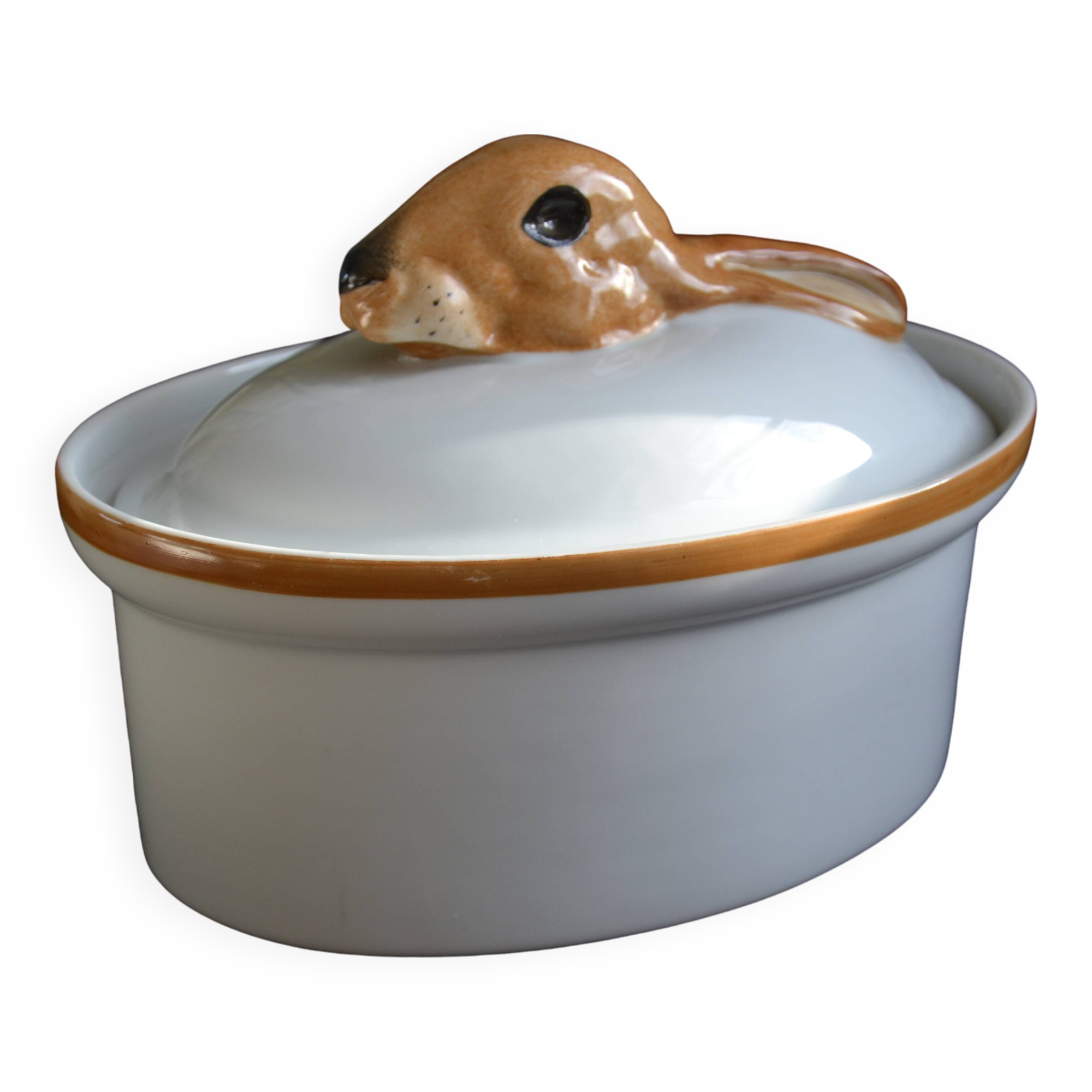 Paris Sologne porcelain terrine dish, Ferrand creation