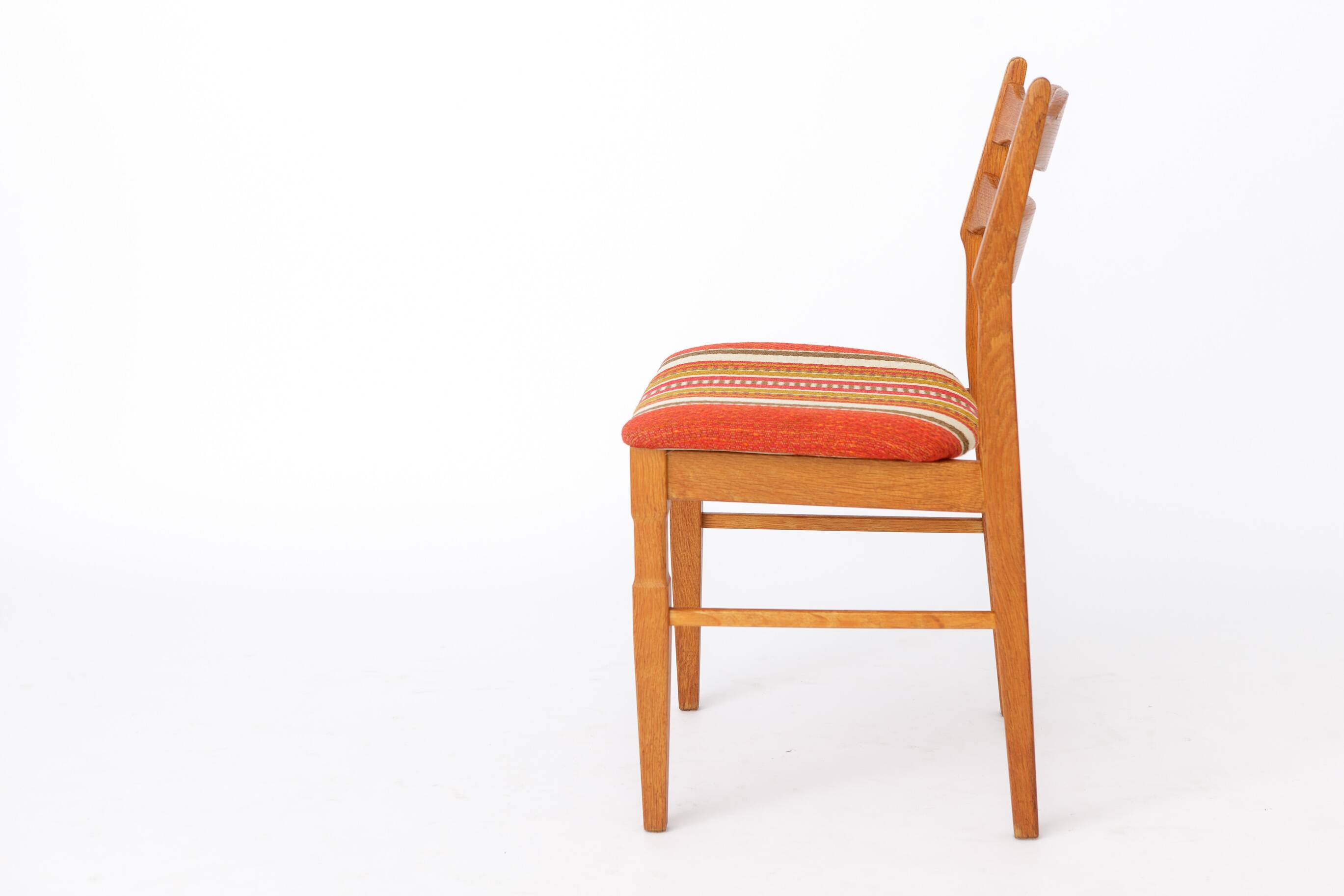 Set of 4 Henning Kjærnulf Oak Dining Chairs | Danish | EG Møbler | 1970s