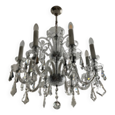 Old Bohemian crystal chandelier 8 arms