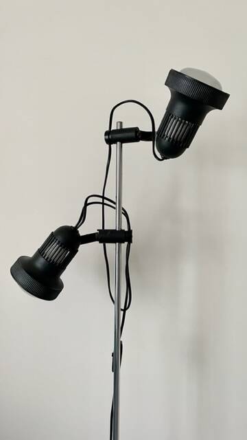 Black floor lamp from the 70s