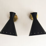 Pair of 1950s Italian wall light