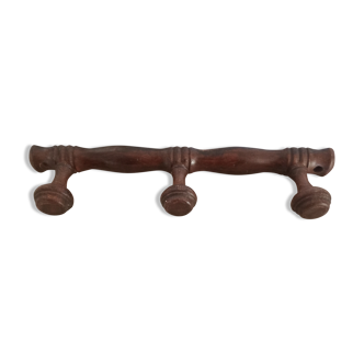 Wooden wall hook