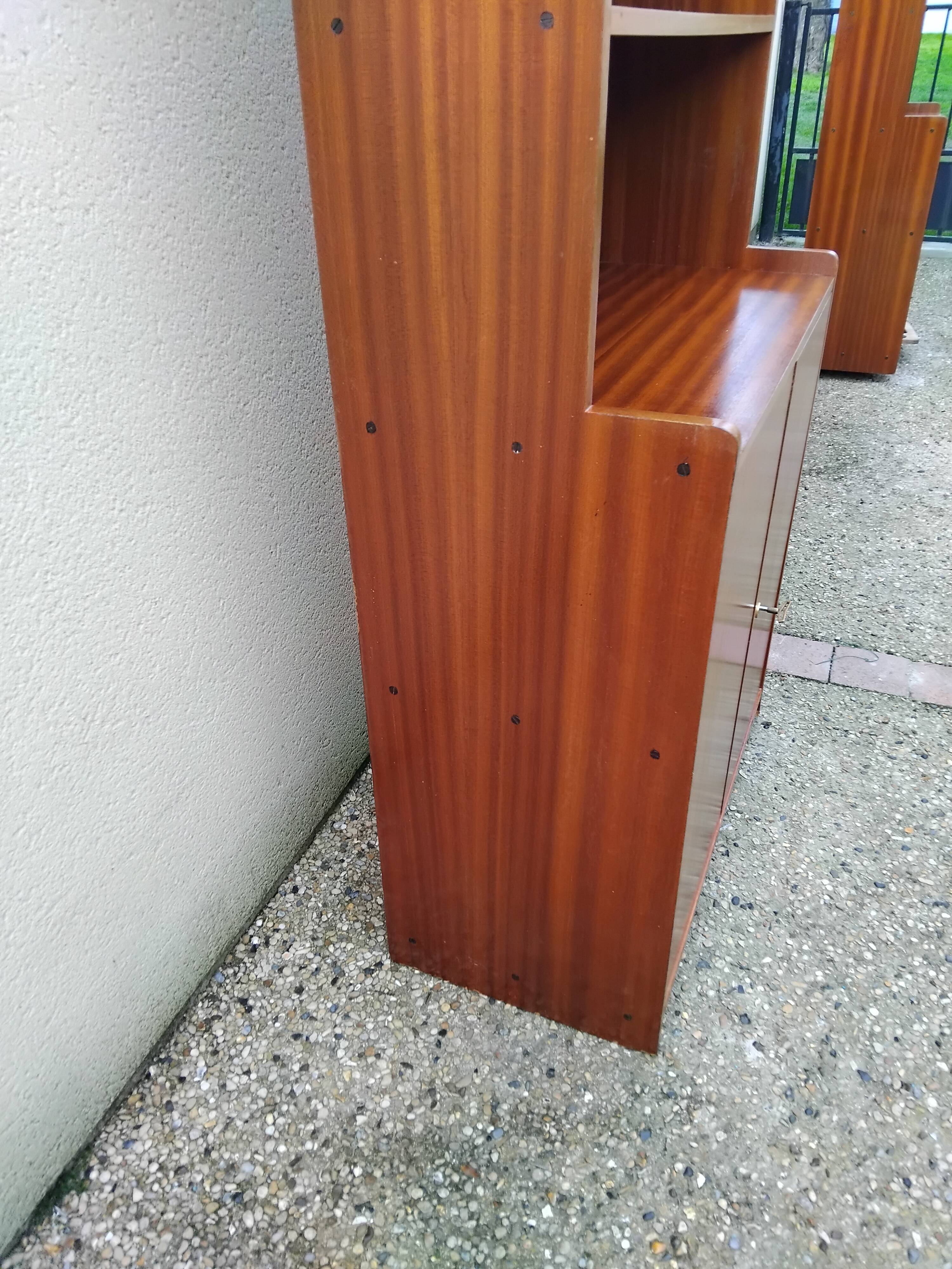 Vintage Scandinavian-style teak bookcase