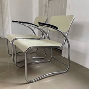 Chaises armatures de style Bauhaus, fauteuils, Auping, Pays-Bas, années 1930