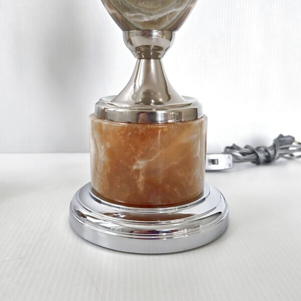 Paire de lampes oeuf vintage 1970