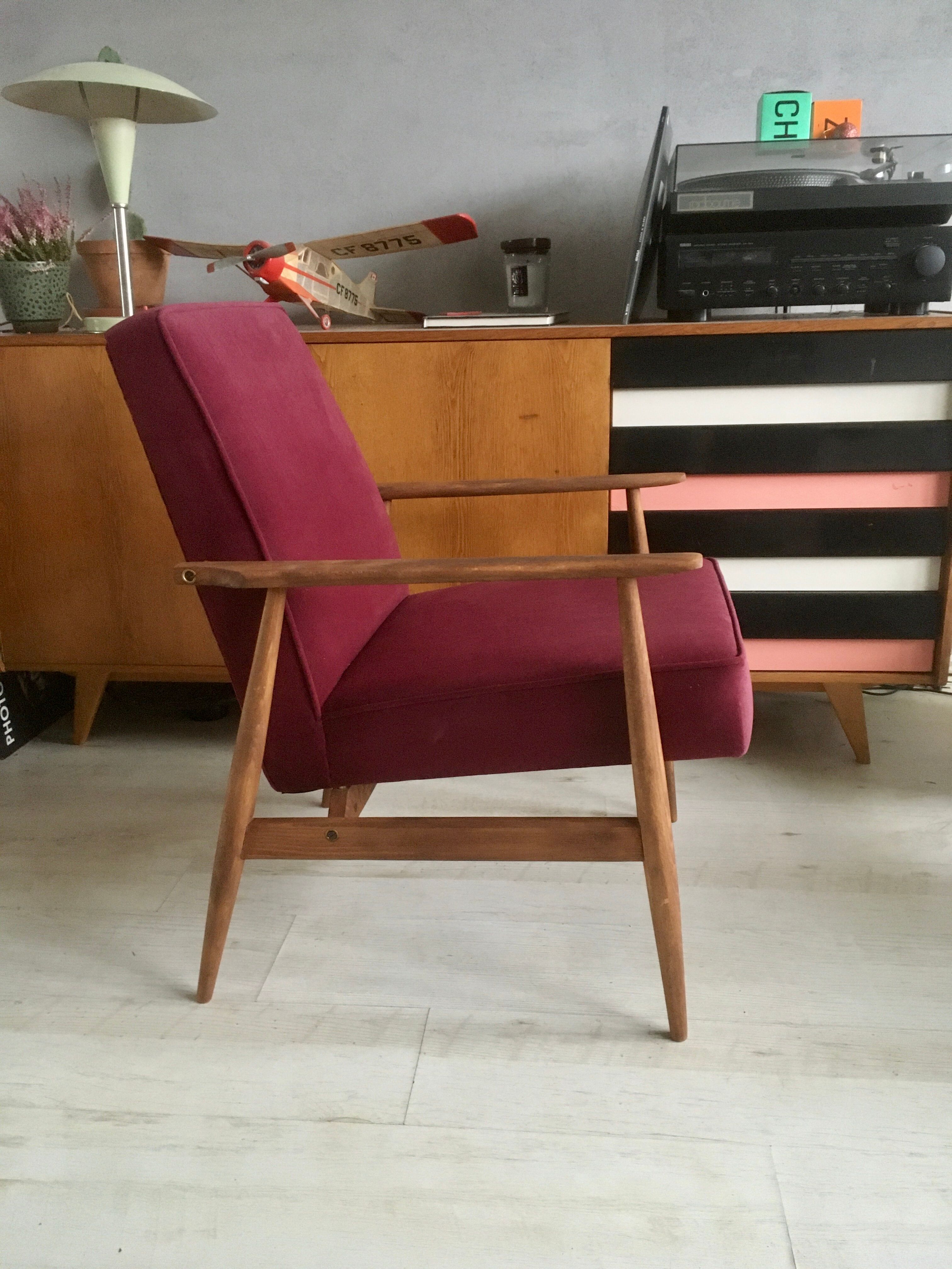 Fauteuil original vintage poli 300-190