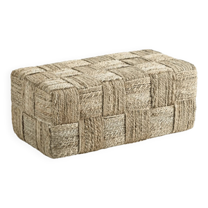 Banc pouf marocain rectangulaire - corde