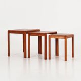 Set of three teak tables, Danish design, 1970s, production: Denmark