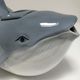 Teapot zoomorphic blue whale porcelain design Japan