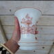 Vase en opaline motifs en grisaille rouge Chasse au Sanglier