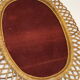 Miroir ovale en bambou