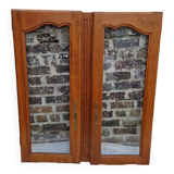 Paire de portes vitrées chene