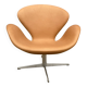 Fritz Hansen Swan Chair 05-‘67 Cognac Camel leather AS NEW