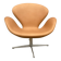 Fritz Hansen Swan Chair 05-‘67 Cognac Camel leather AS NEW