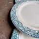 6 flat plates Salins in ironstone, "Directoire" service