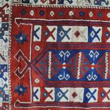 Vintage hand-knotted kazak rug 185x127cm