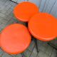 lot of 4 Industrial stool of Strafor 1960