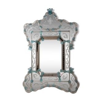 Espejo in Murano crystal, recorded in acid, Ongaro and Fuga, s.XX – Italia