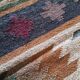 Tapis kilim en toile de jute et coton. 120cm x 190cm