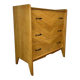 Scandinavian commode with compass legs, 1950s, light oak.