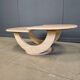 Vintage two tier travertine coffee table, 1970s