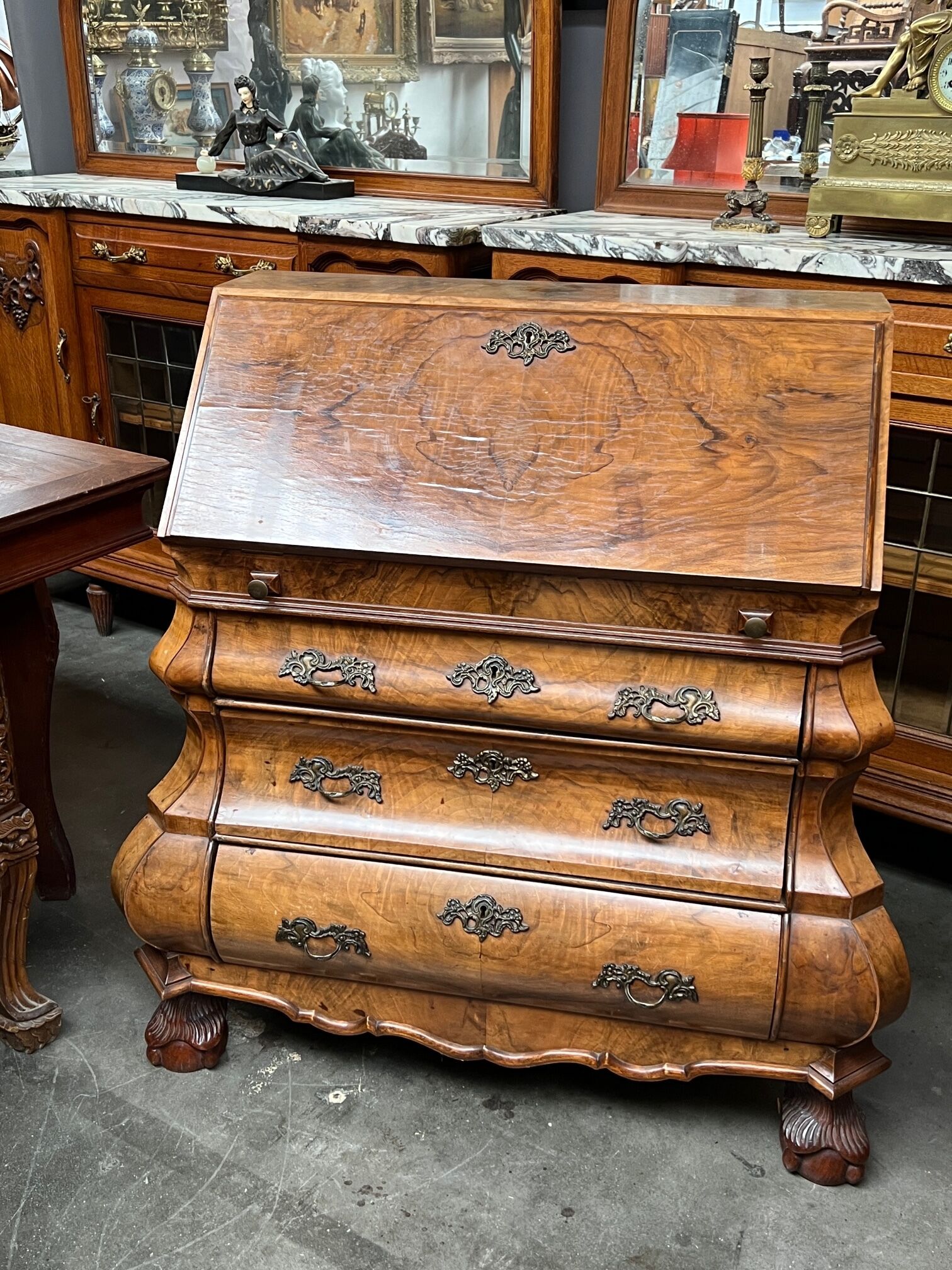 Dutch baroque rococo secretary
