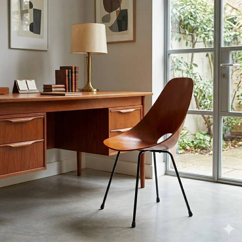 Vintage chair Medea F.lli Tagliabue, design by Vittorio Nobili, Italy, 1960s.