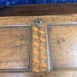 Bordeaux Louis XV period curved sloping desk in solid walnut circa 1750