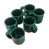 Mugs en terre cuite émaillée
