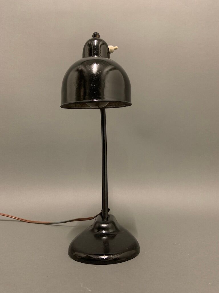 Old black modernist lamp 1930