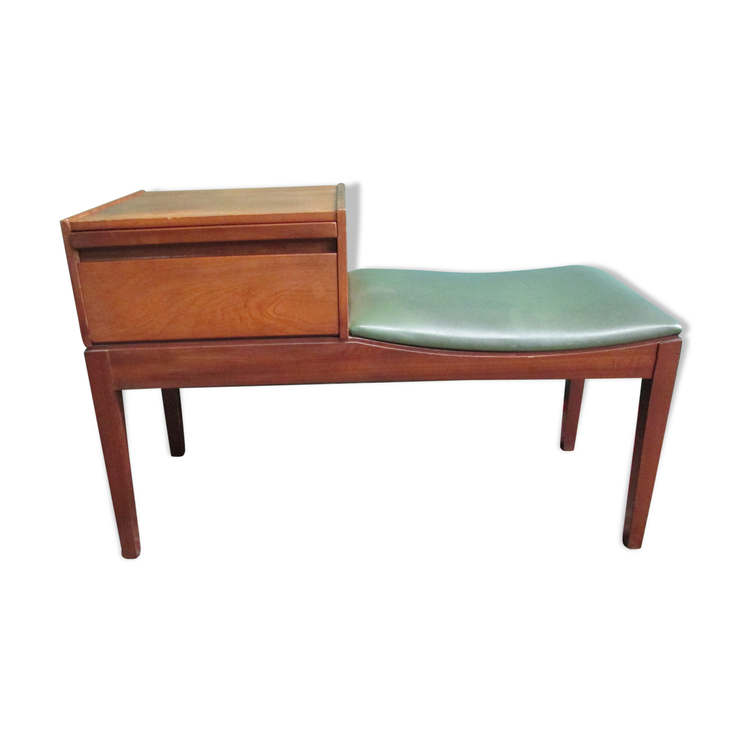 vintage teak phone table "Mr Chippy"
