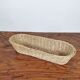 Beige wicker bread basket