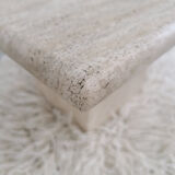 Travertine coffee table design 1970 vintage