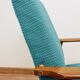 Scandinavian Lounge Chair Mid Century Design Turquoise Vintage Fabric