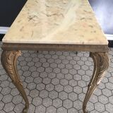 Regency vintage marble and brass side table from the 1960s