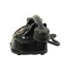 Old black telephone with rotary dial metal Bakelite RTT 56B