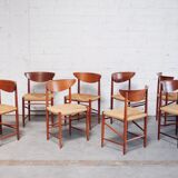 Model 316 Chairs by Peter Hvidt & Orla Mølgaard Nielsen