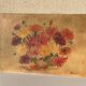 Painting the bouquet of vintage dahlias signed Blanchard