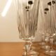 Ensemble de 12 flûtes à champagne, modèle “Versailles”, Cristal d’arques, 70’s.