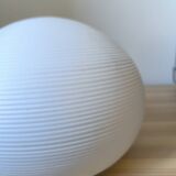 Table lamp in white opaline glass