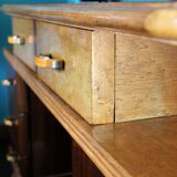 Veneer Rosewood and Maple Vanity with Bakelite Handles